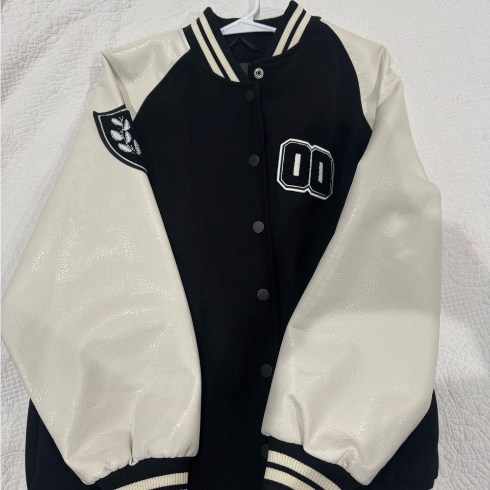 Black and White Varsity Jacket